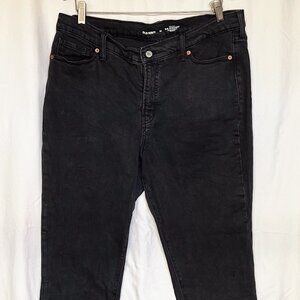 Old Navy High Rise OG Straight jeans, Women's size 14, black